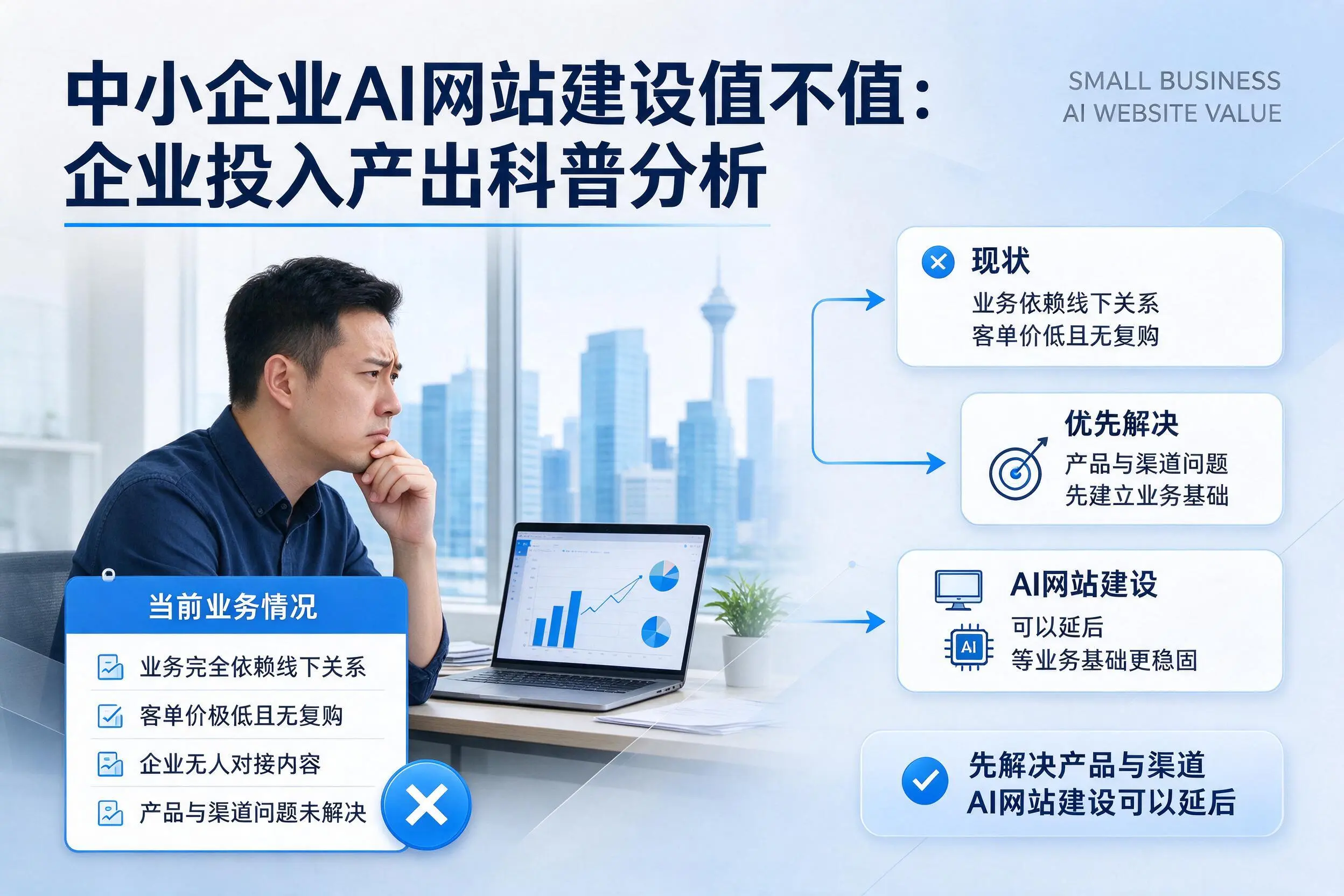 中小企业AI网站建设值不值：百色企业投入产出科普分析