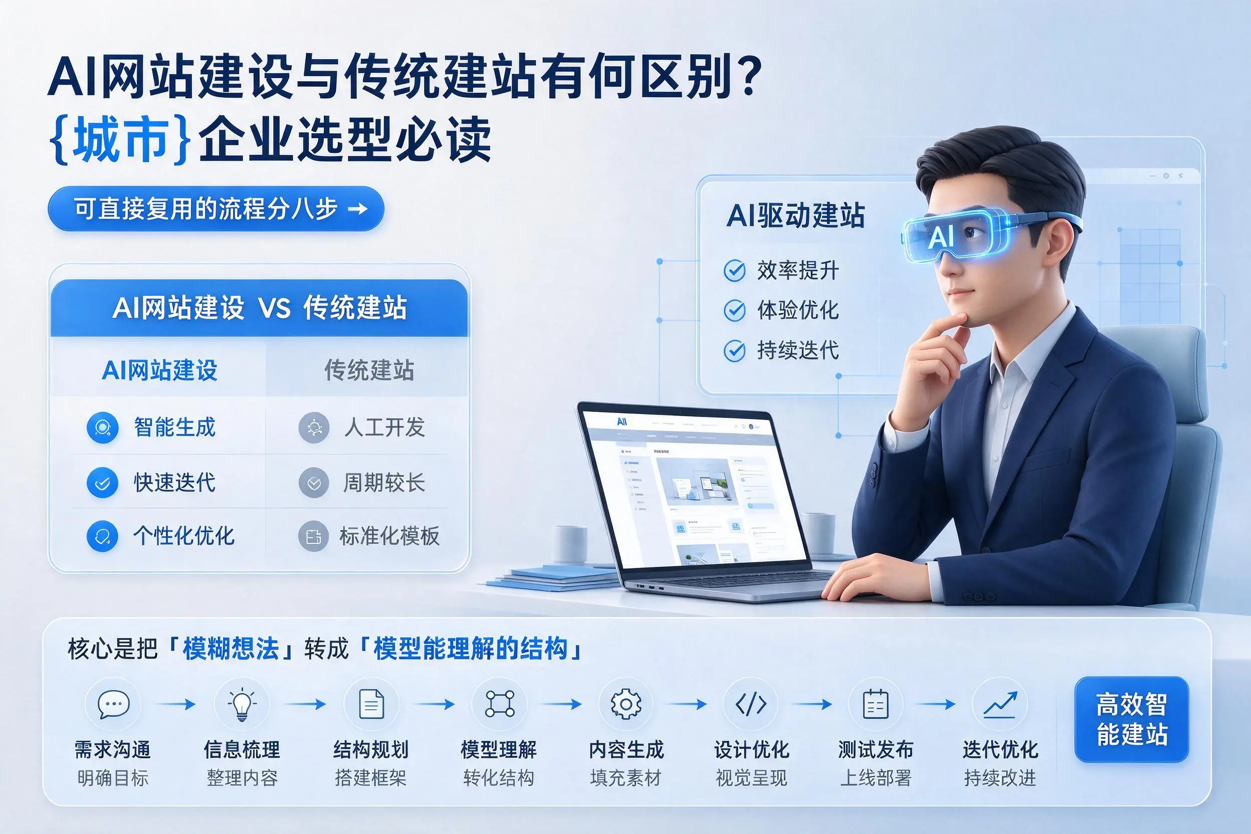 AI网站建设与传统建站有何区别?百色企业选型必读