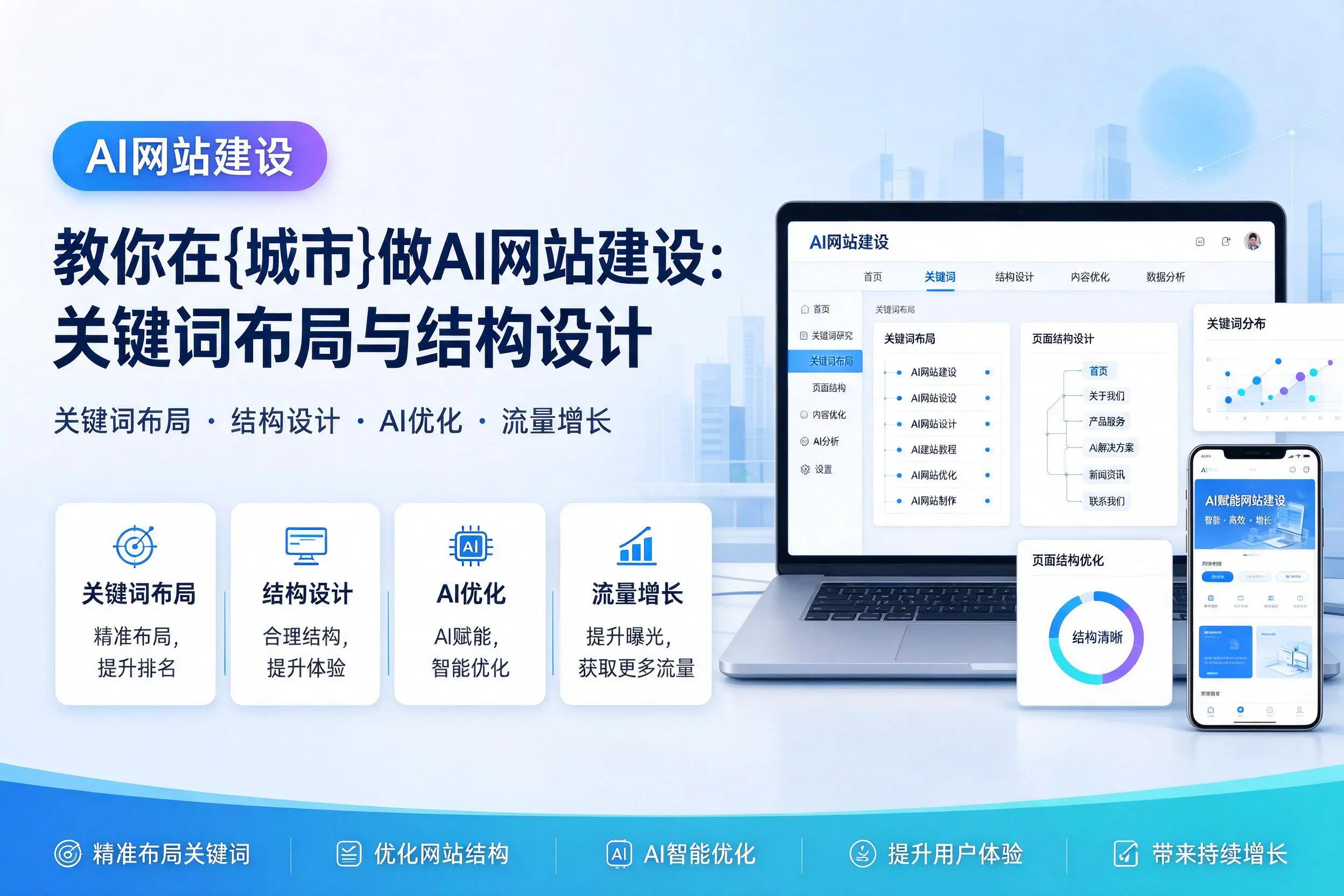 教你在百色做AI网站建设：关键词布局与结构设计