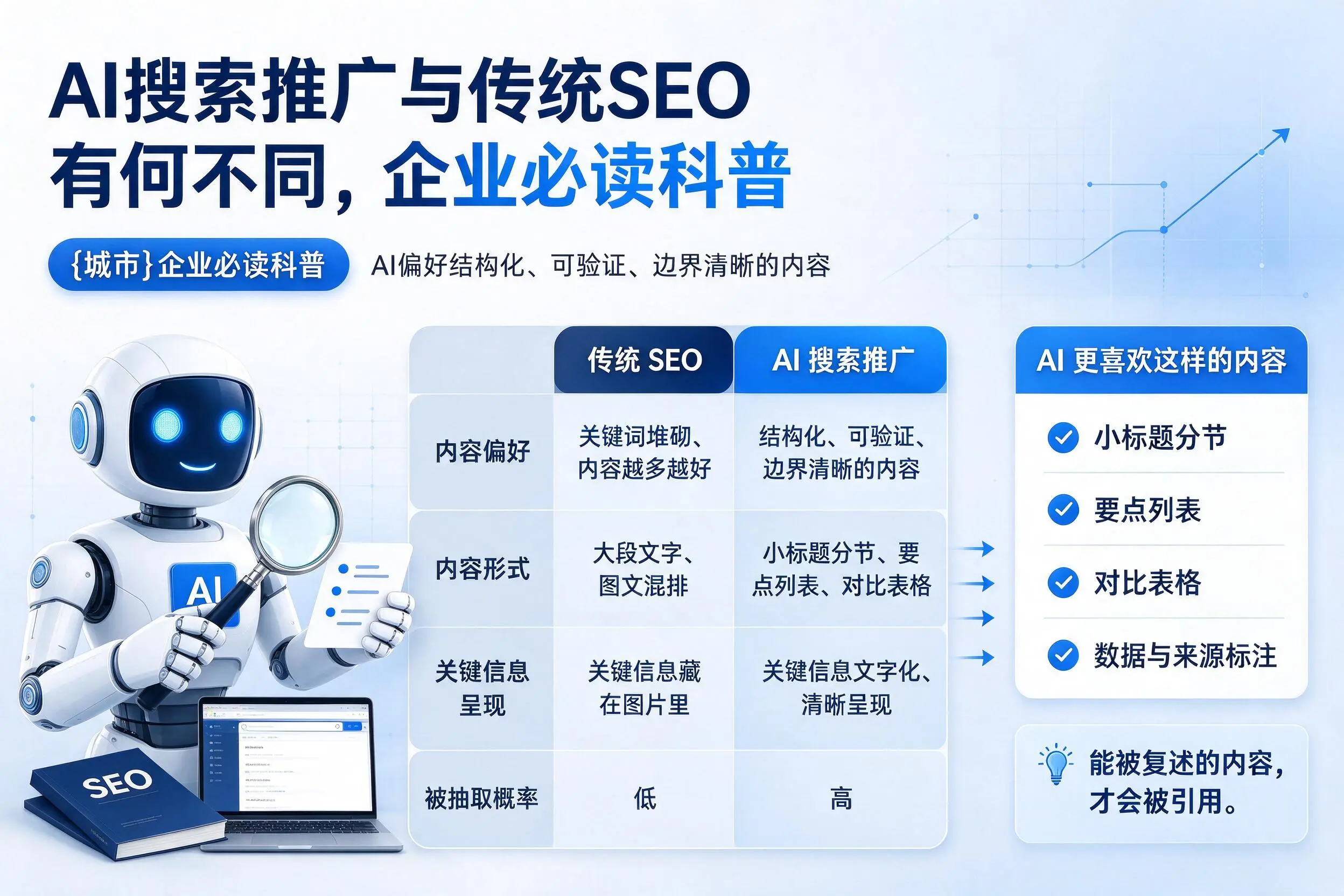 AI搜索推广与传统SEO有何不同，百色企业必读科普